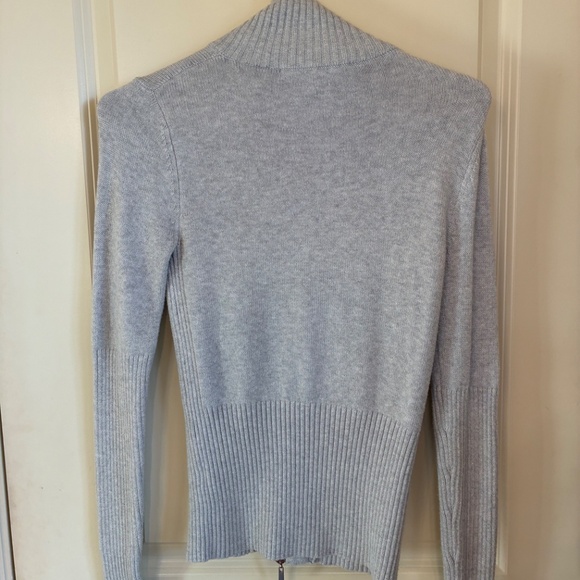 Boston Proper full zip sweater gray XXS - Picture 5 of 5